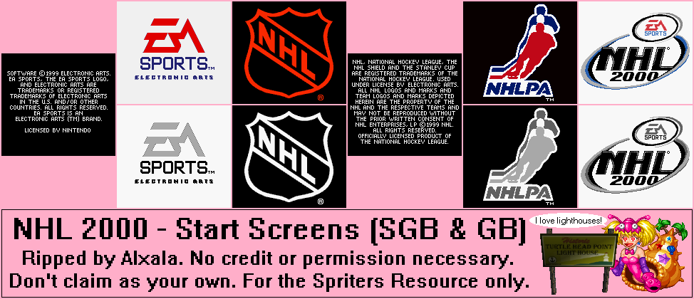 NHL 2000 - Start Screens (SGB & GB)