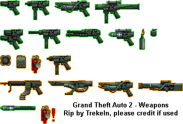 Grand Theft Auto 2 - Weapon Icons