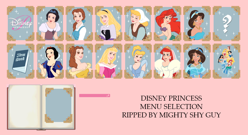 Disney Princess - Main Menu Selection