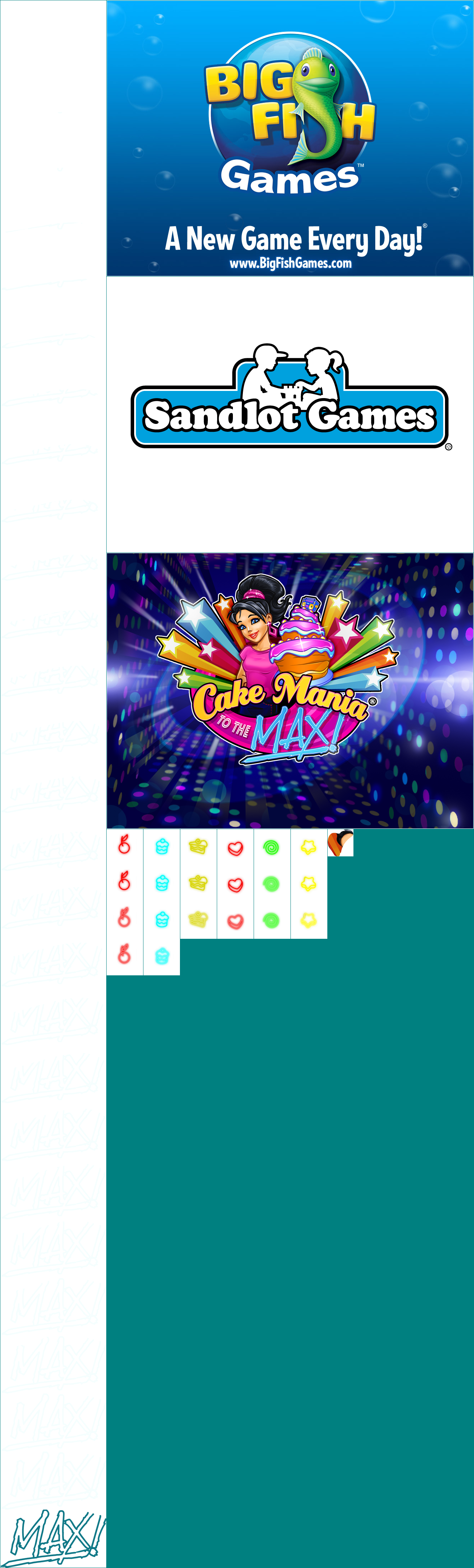 Cake Mania: To The Max! - Title Screen