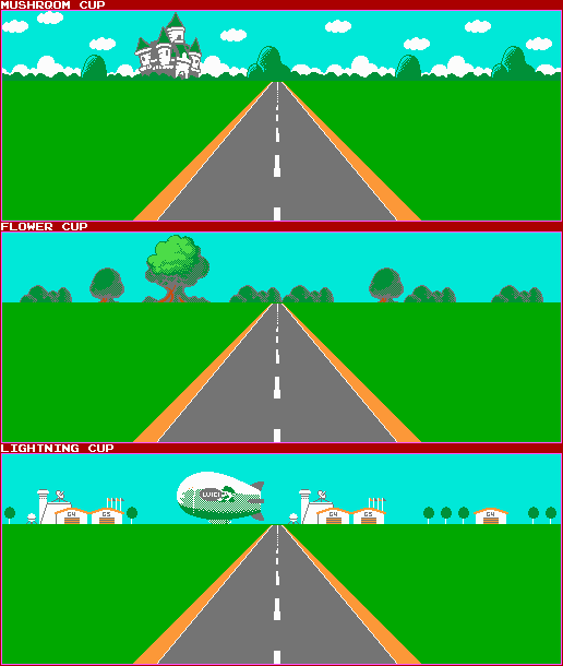 Mario Kart (Bootleg) - Backgrounds