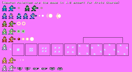 Rockman No Constancy (Hack) - Weapons (Pre-1.2)