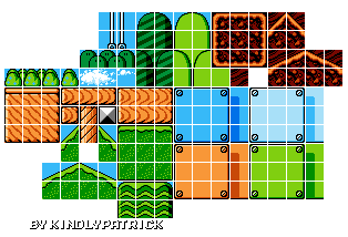 Grass Land Tileset (Mr. Gimmick-Style)