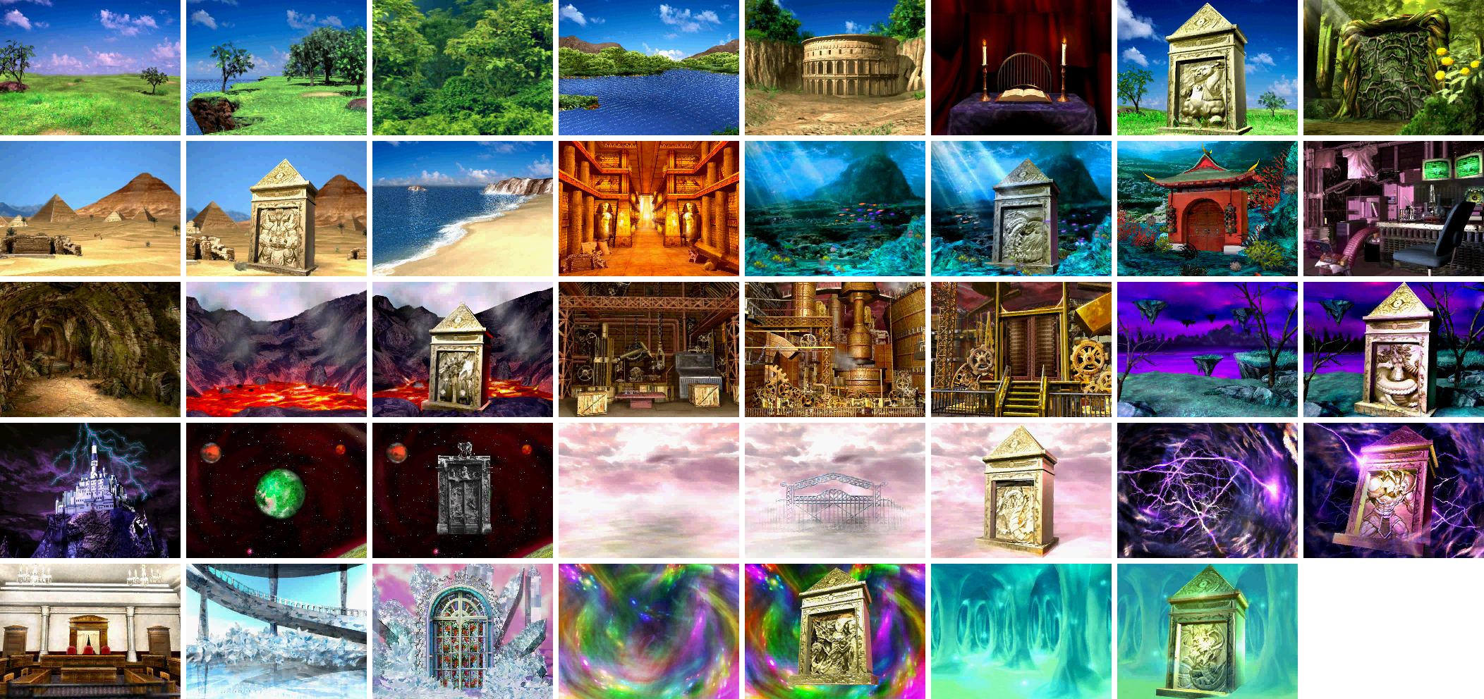 Yu-Gi-Oh! World Championship 2008 - Backgrounds