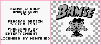 Bamse (SWE) - Copyright Screen & Title Screen