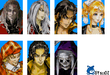 Castlevania Customs - Harmony of Dissonance Mugshots (SoTN-Style)