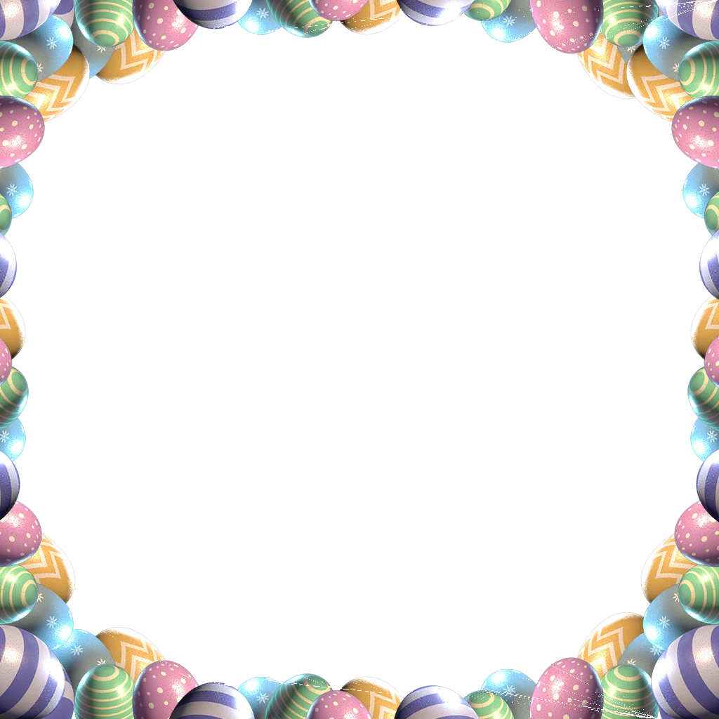 Easter Eggs Border