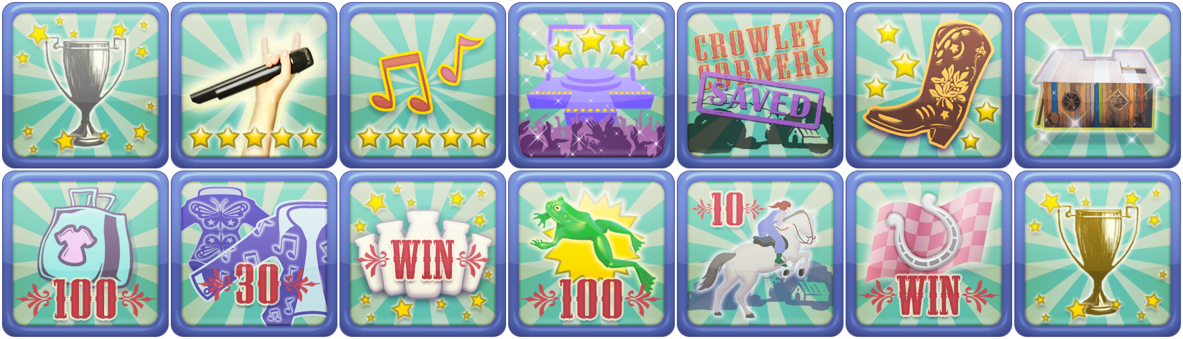 Hannah Montana: The Movie - Trophy Icons