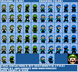 Luigi (Mega Man 8-bit Deathmatch-Style)