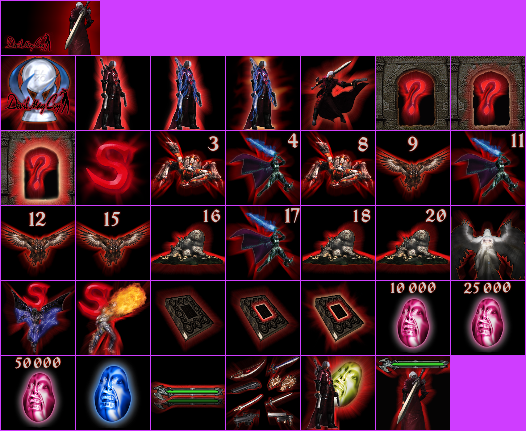 Devil May Cry: HD Collection - Trophy Banner & Icons (Devil May Cry)