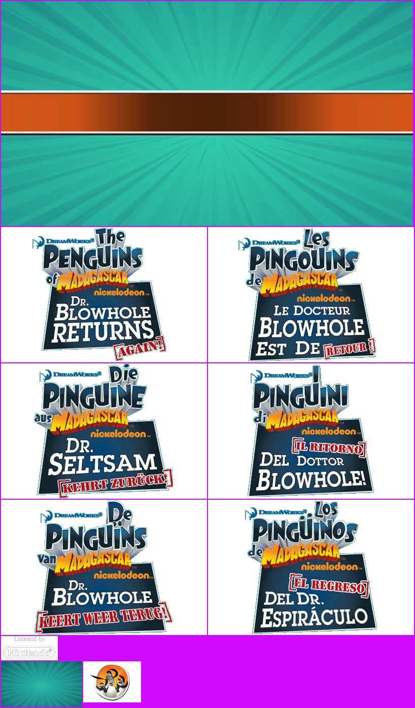 The Penguins of Madagascar: Dr. Blowhole Returns - Again! - Wii Menu Banner & Icon