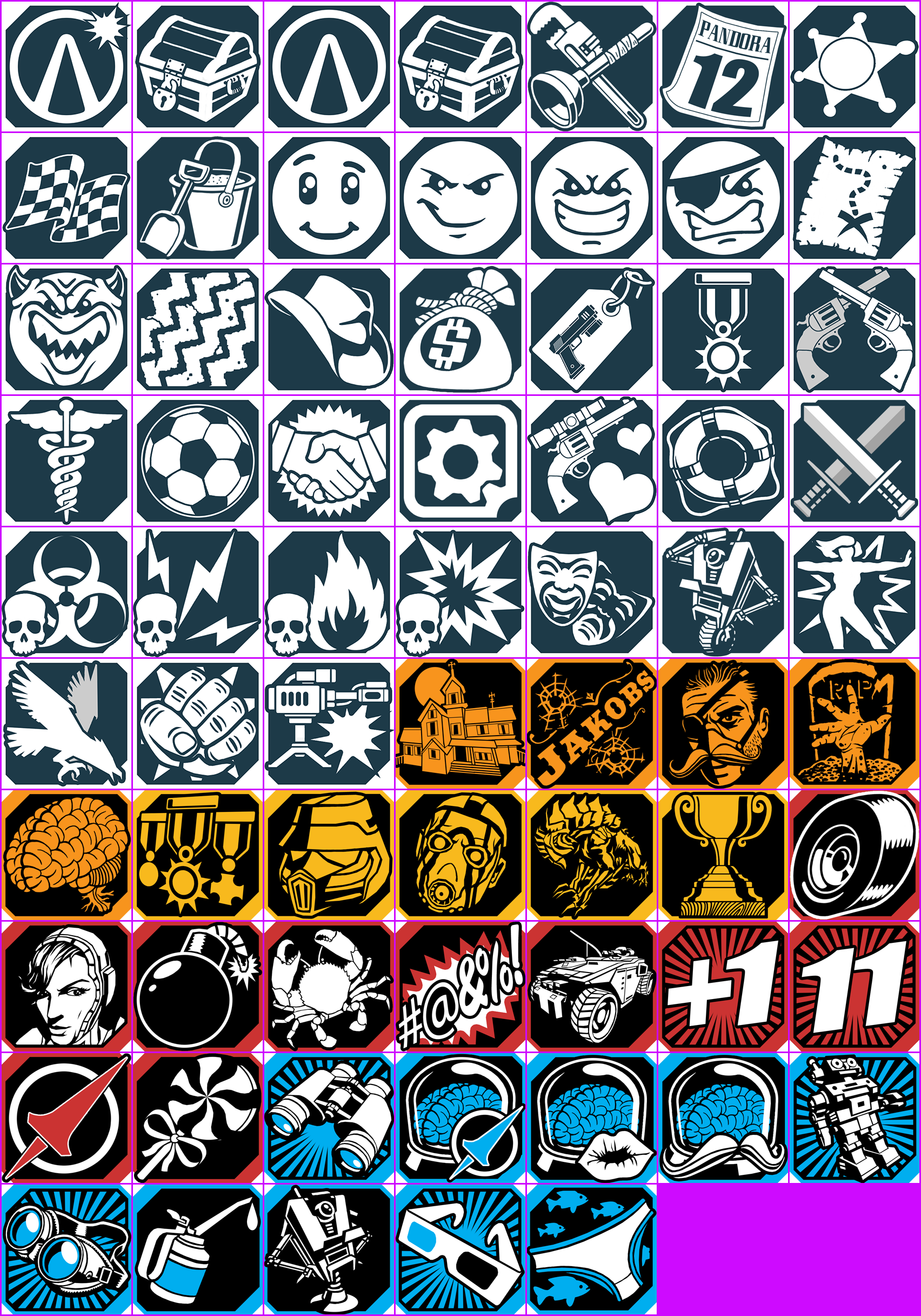 Borderlands - Trophy Icons