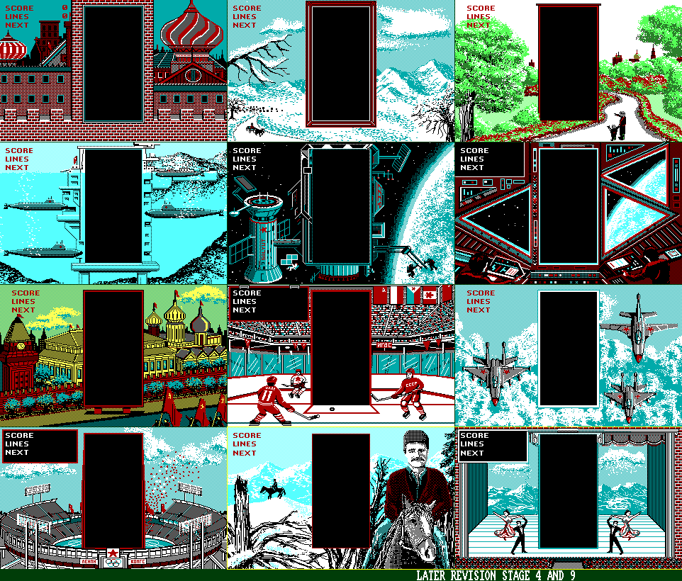 Tetris (Spectrum Holobyte) - Stages