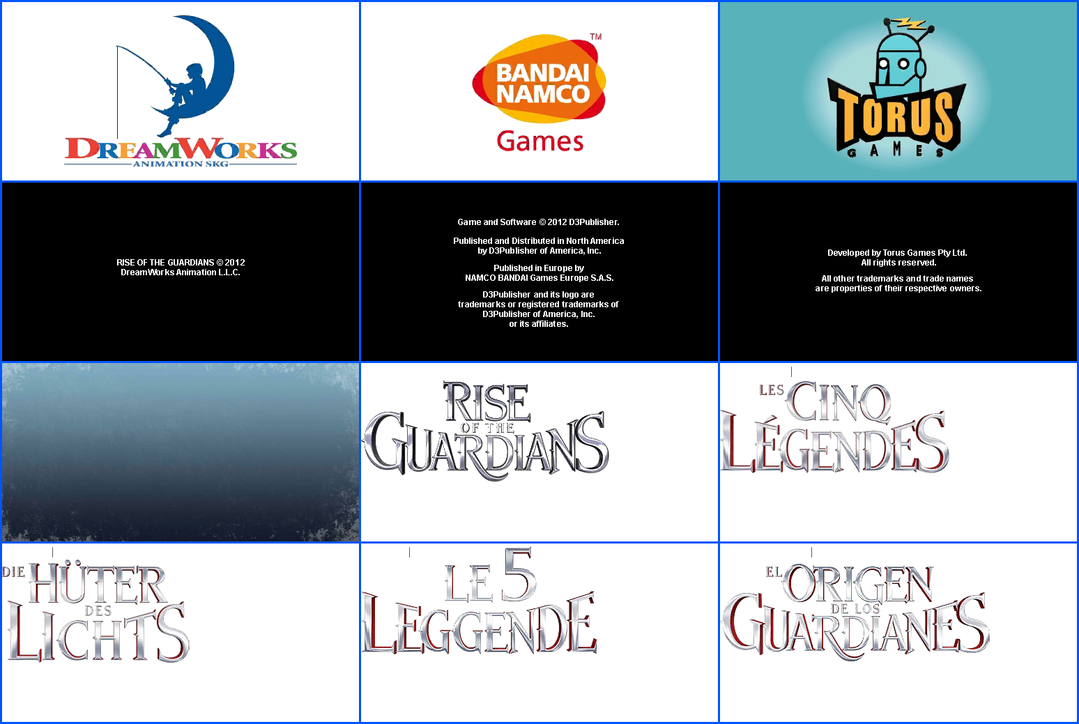 Rise of the Guardians - Copyright & Title Screens