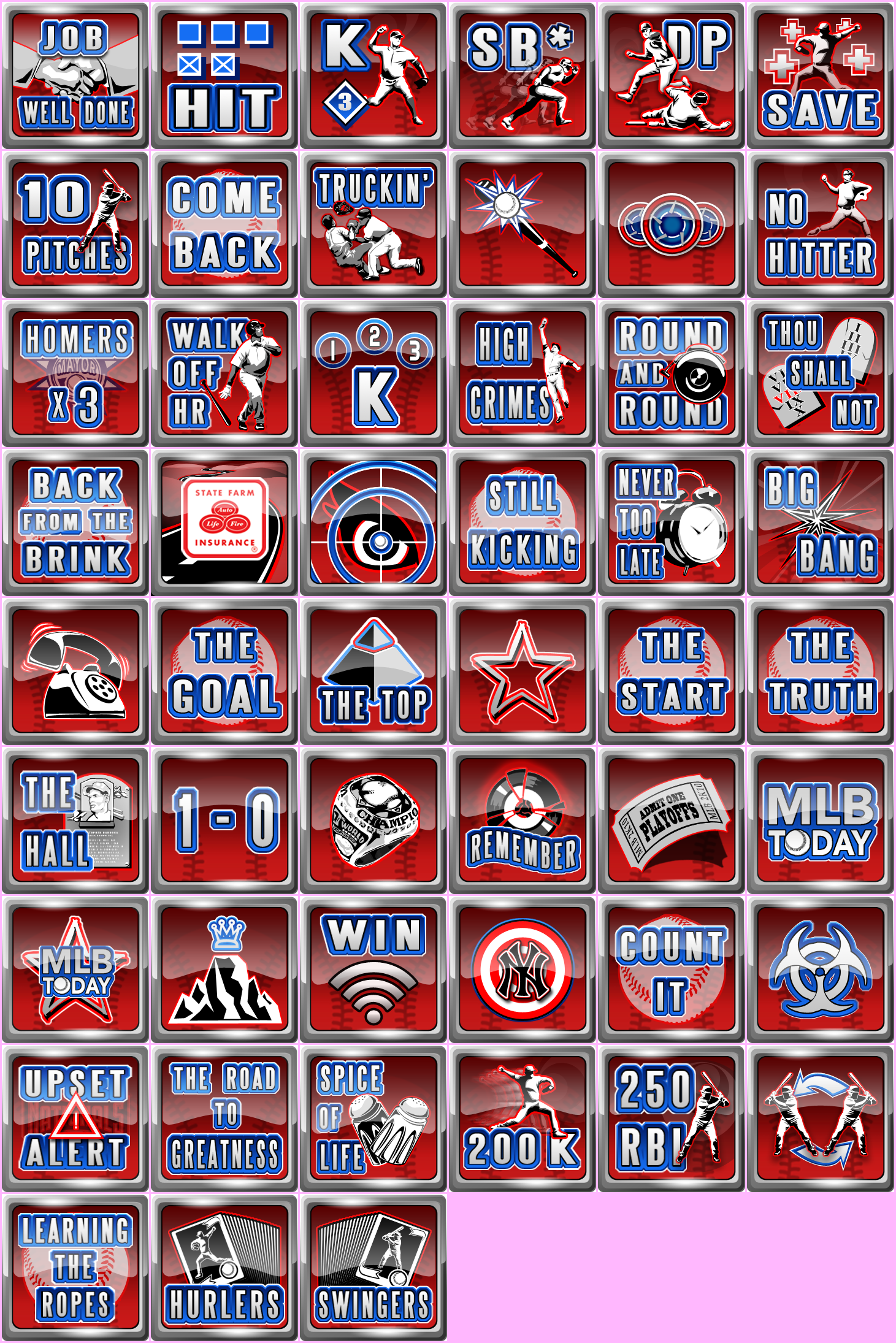 Major League Baseball 2K10 - Trophy Icons