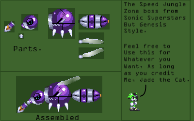 Speed Jungle Zone Boss (Sonic 3-Style)