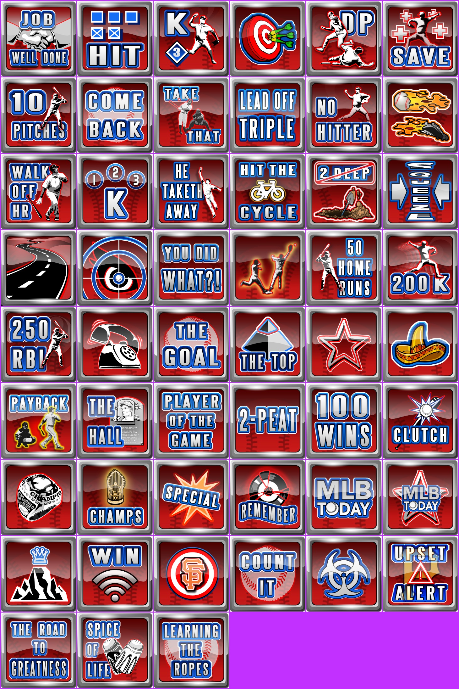 Major League Baseball 2K11 - Trophy Icons