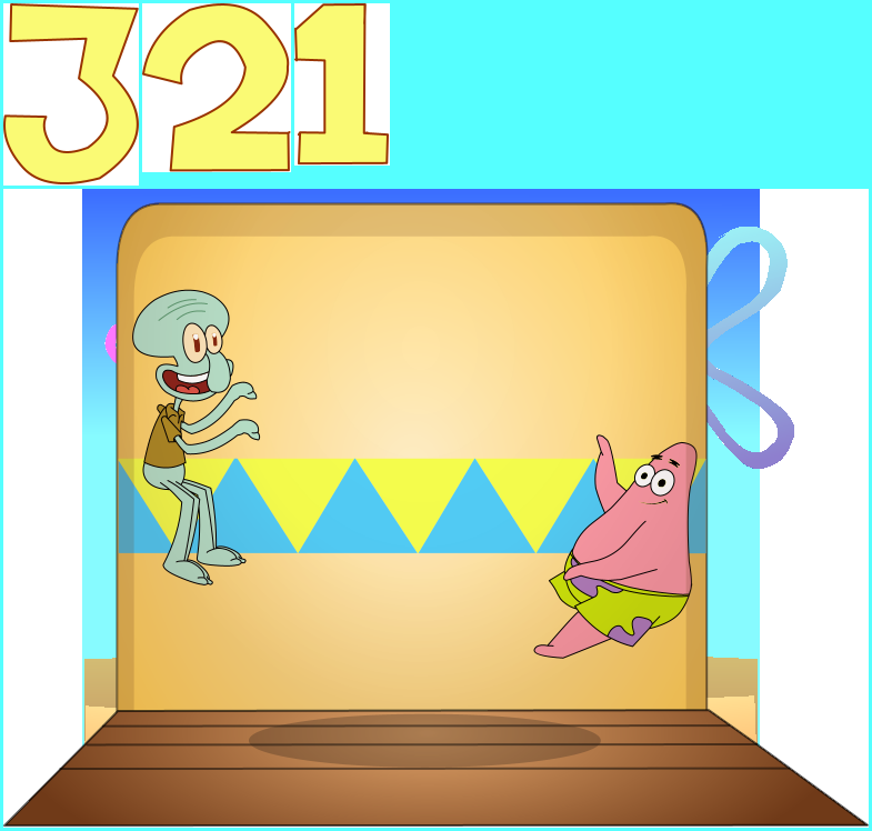 Terrific SpongeBob Darts (Bootleg) - Game Background and Numbers