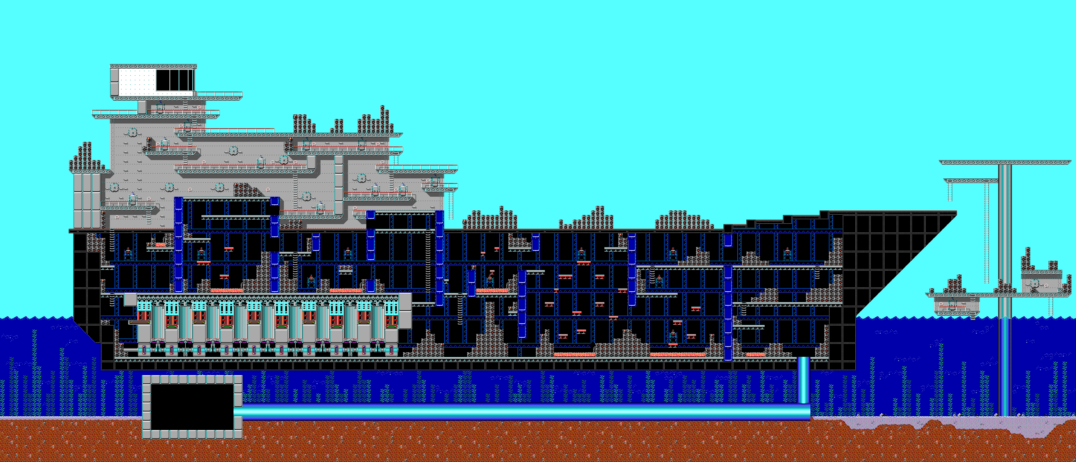 Mega Man 3 - Wave Man Stage