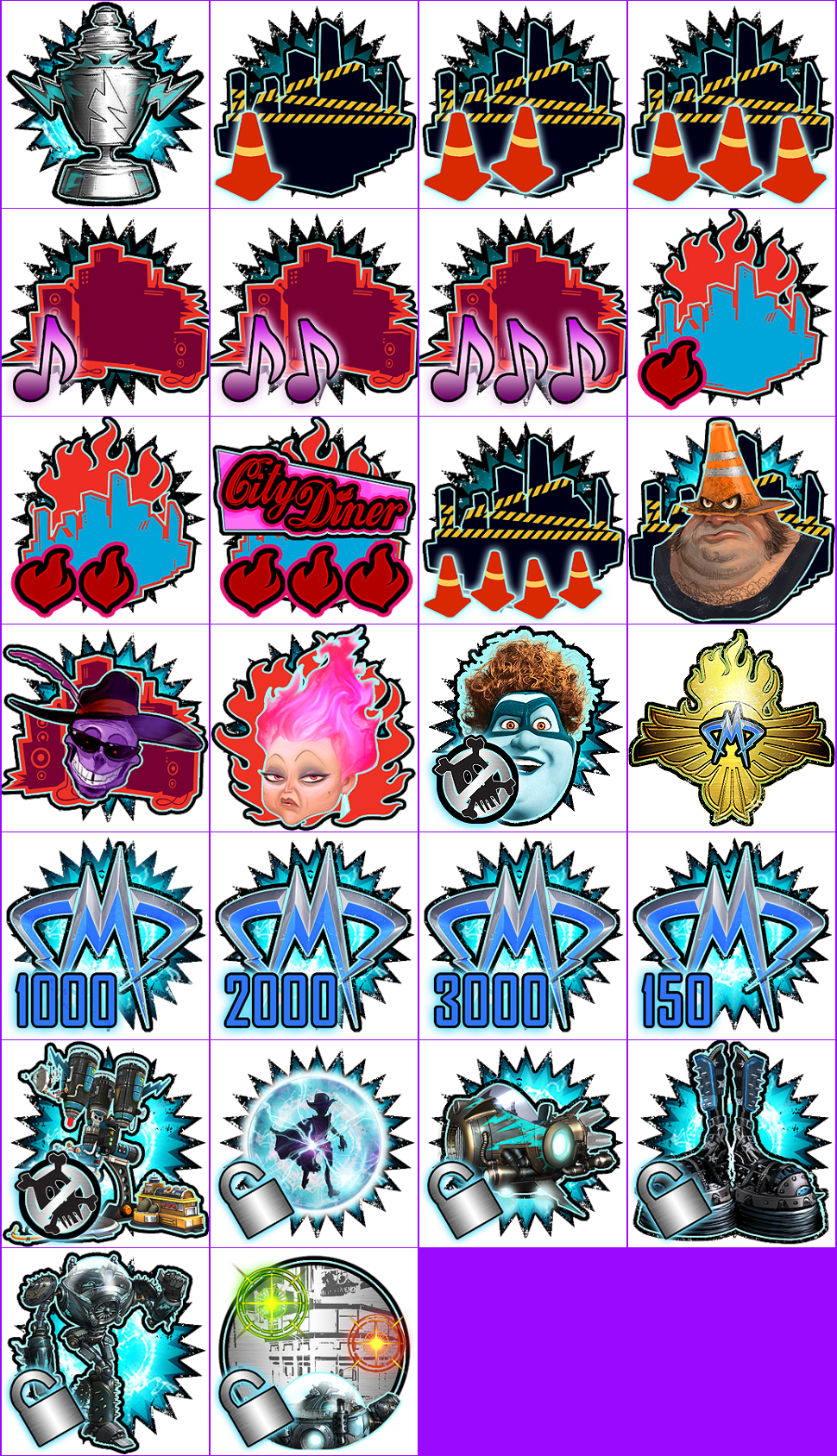 Megamind: Ultimate Showdown - Trophy Icons