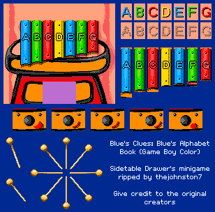 Blue's Clues: Blue's Alphabet Book (USA) - Sidetable Drawer