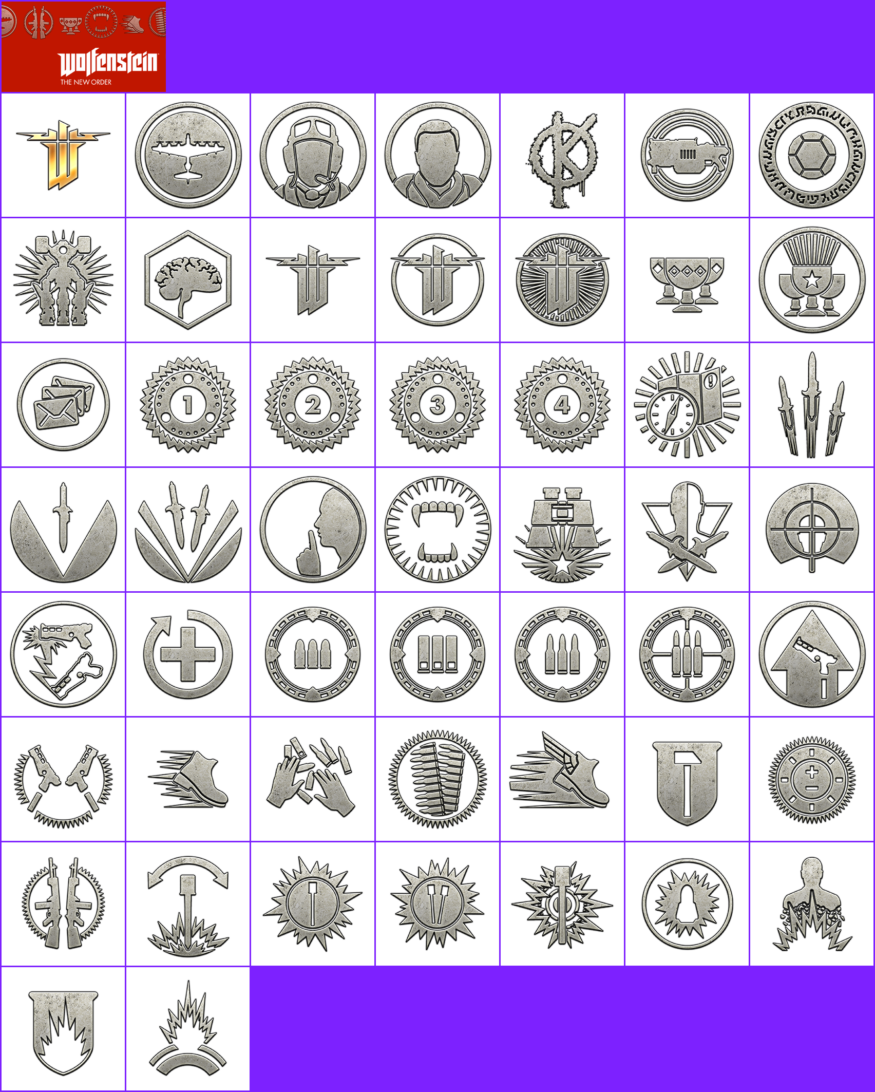 Wolfenstein: The New Order - Trophy Banner & Icons