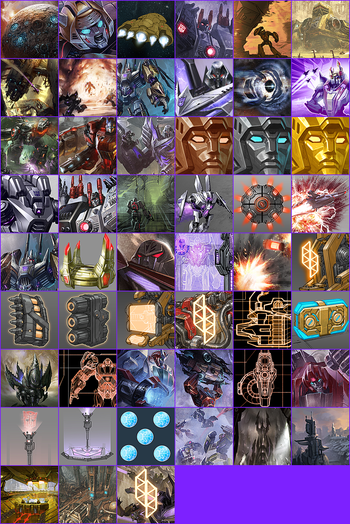 Transformers: Fall of Cybertron - Trophy Icons