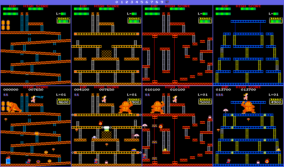 Crazy Kong Part II - Stages