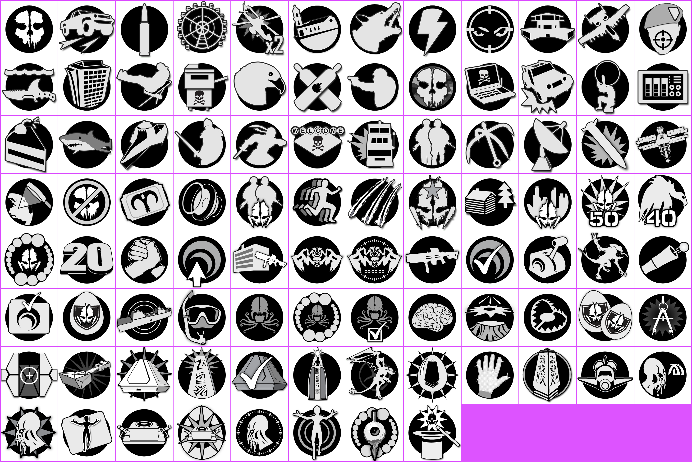 Call of Duty: Ghosts - Trophy Icons