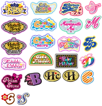 PriPara Aim! Idol ☆ Grand Prix No.1! (JPN) - Brand Logos