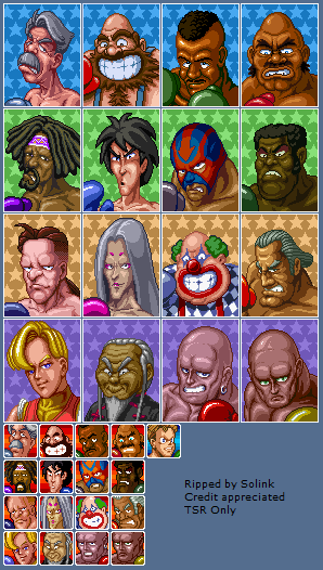 SNES - Super Punch-Out!! - Portraits - The Spriters Resource