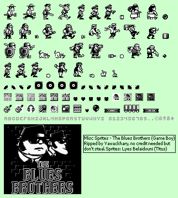 The Blues Brothers - Miscellaneous Sprites