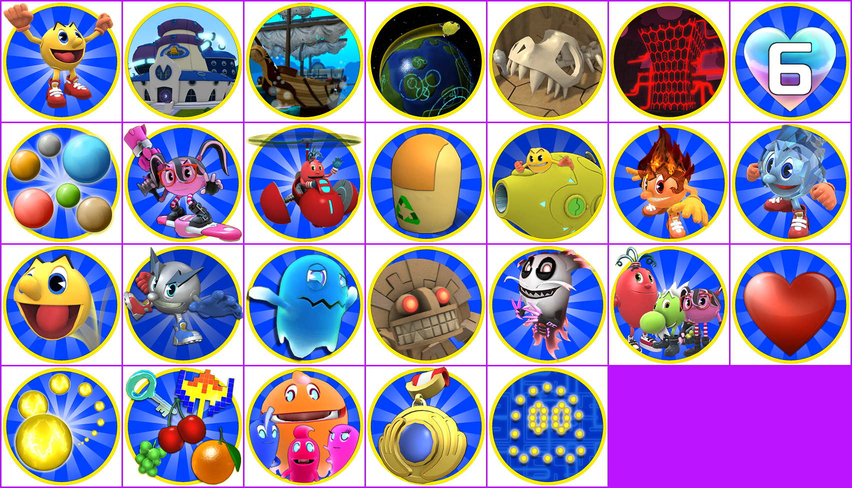 Pac-Man and the Ghostly Adventures 2 - Trophy Icons