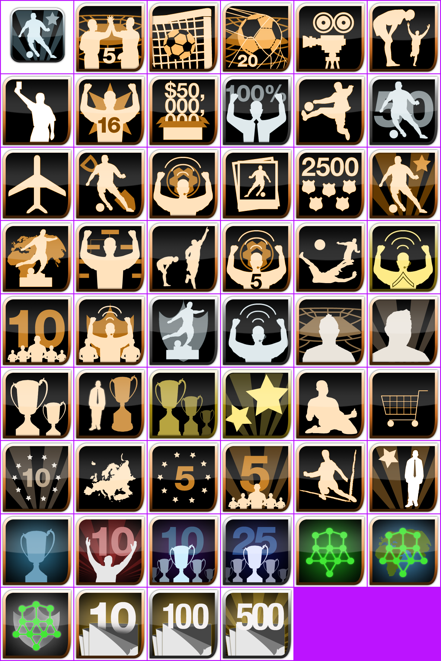 FIFA Soccer 10 - Trophy Icons