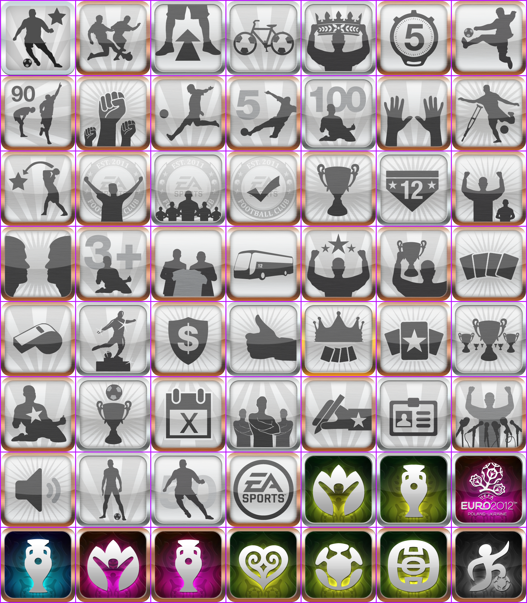 FIFA Soccer 12 - Trophy Icons