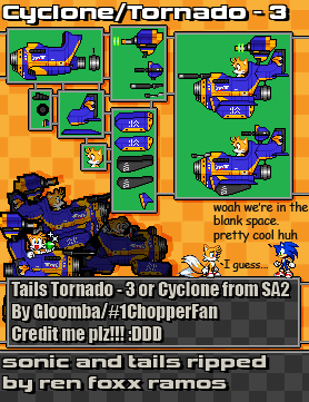 Sonic the Hedgehog Customs - Tails & The Cyclone (Sonic Advance-Style)