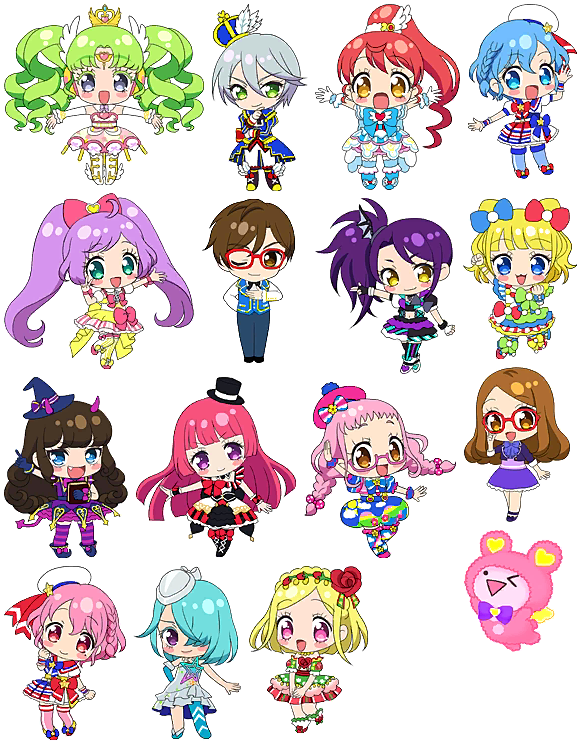 PriPara Aim! Idol ☆ Grand Prix No.1! (JPN) - Credits Characters (Chibi)