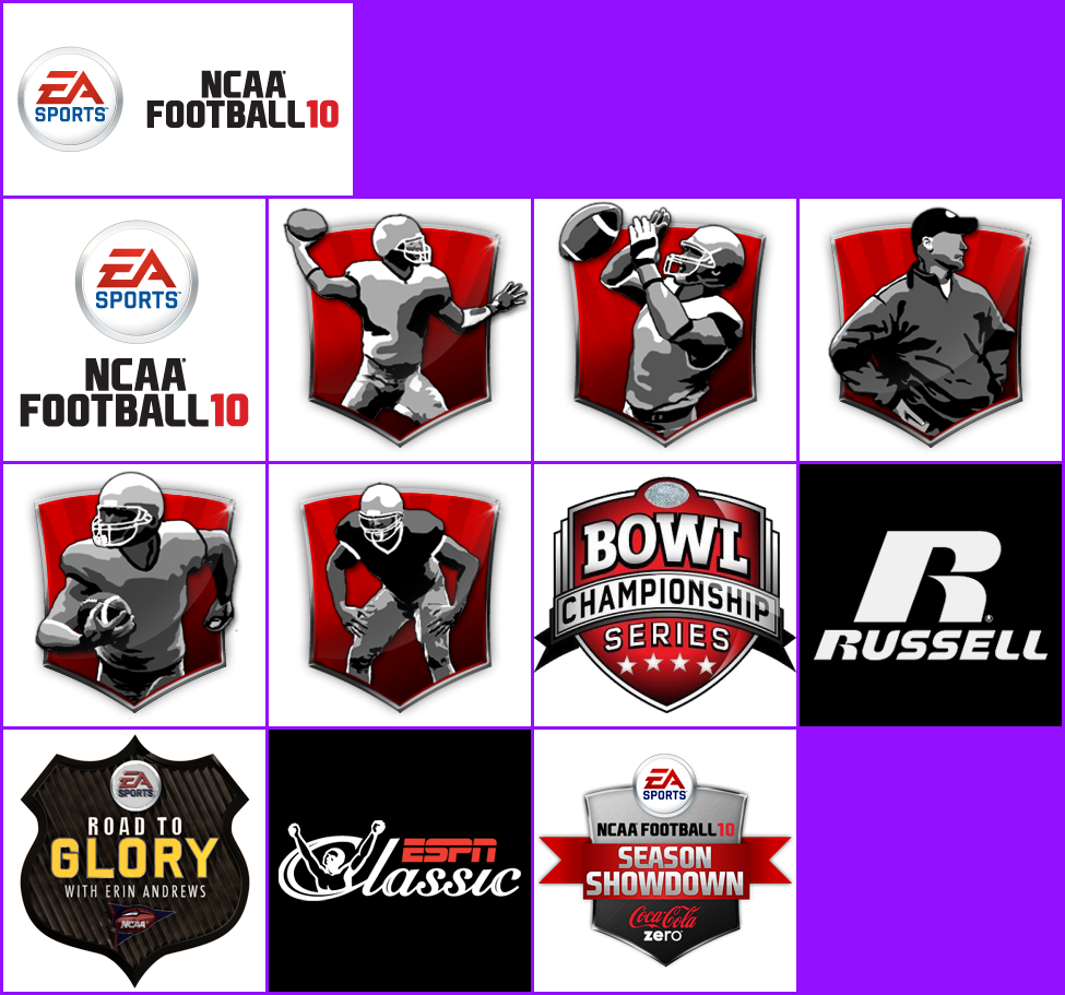 NCAA Football 10 - Trophy Banner & Icons