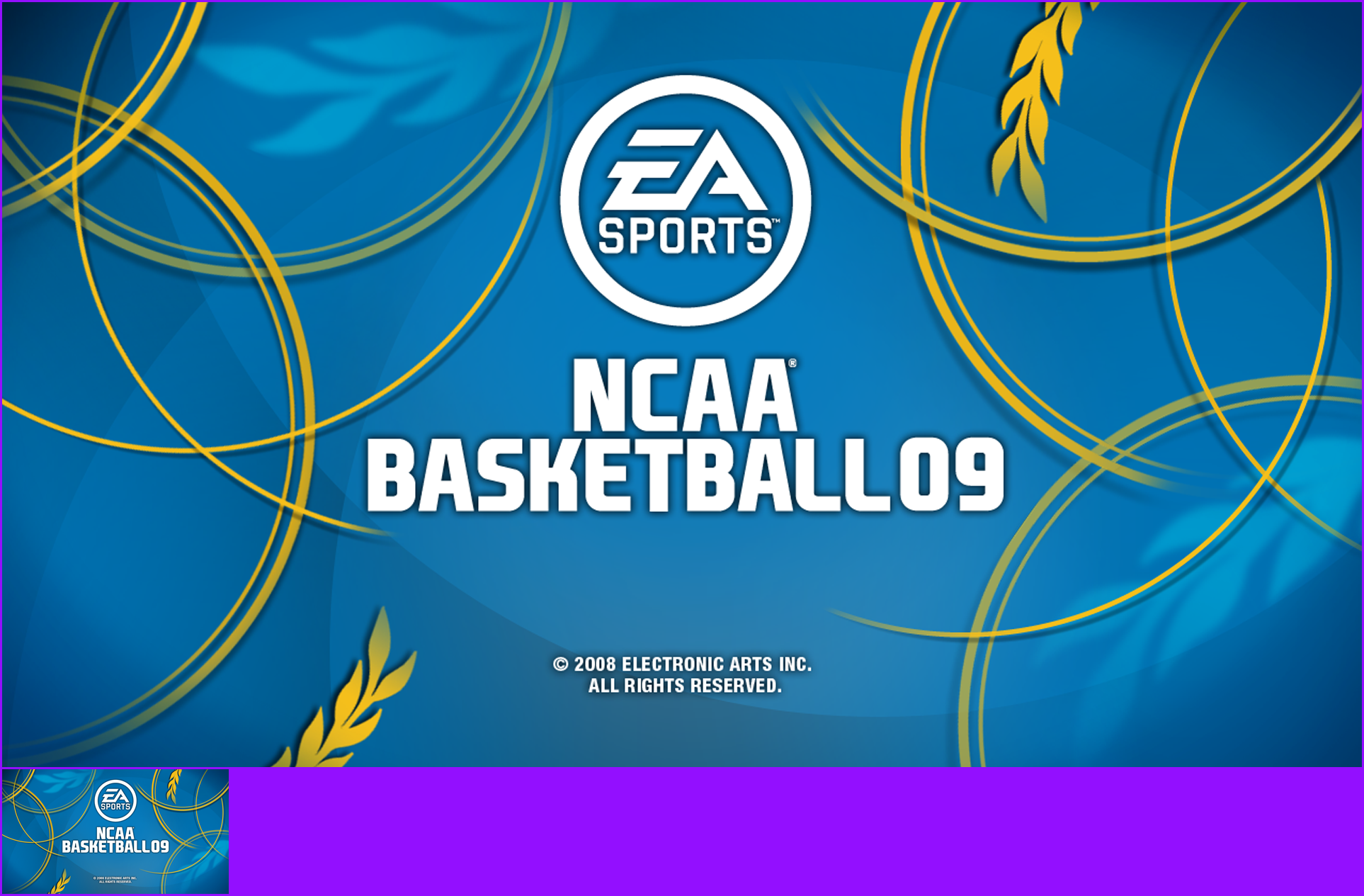 NCAA Basketball 09 - Game Banner & Icon