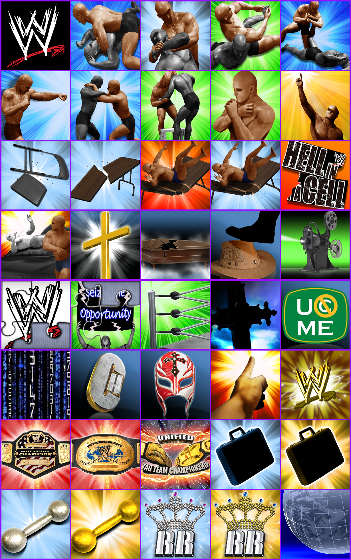 WWE SmackDown vs. Raw 2011 - Trophy Icons