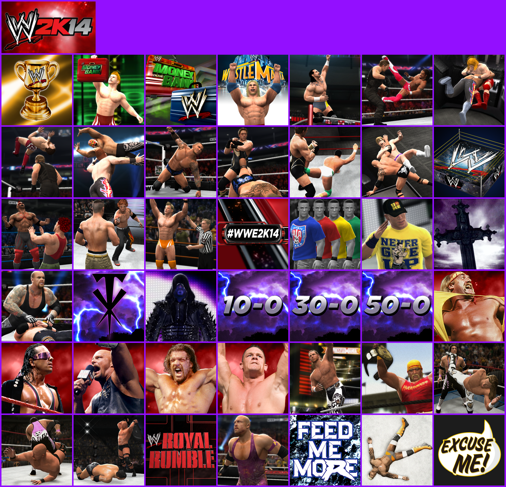 WWE 2K14 - Trophy Banner & Icons