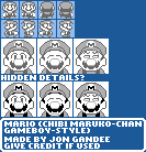 Mario Customs - Mario (Chibi Maruko-chan Gameboy-Style)