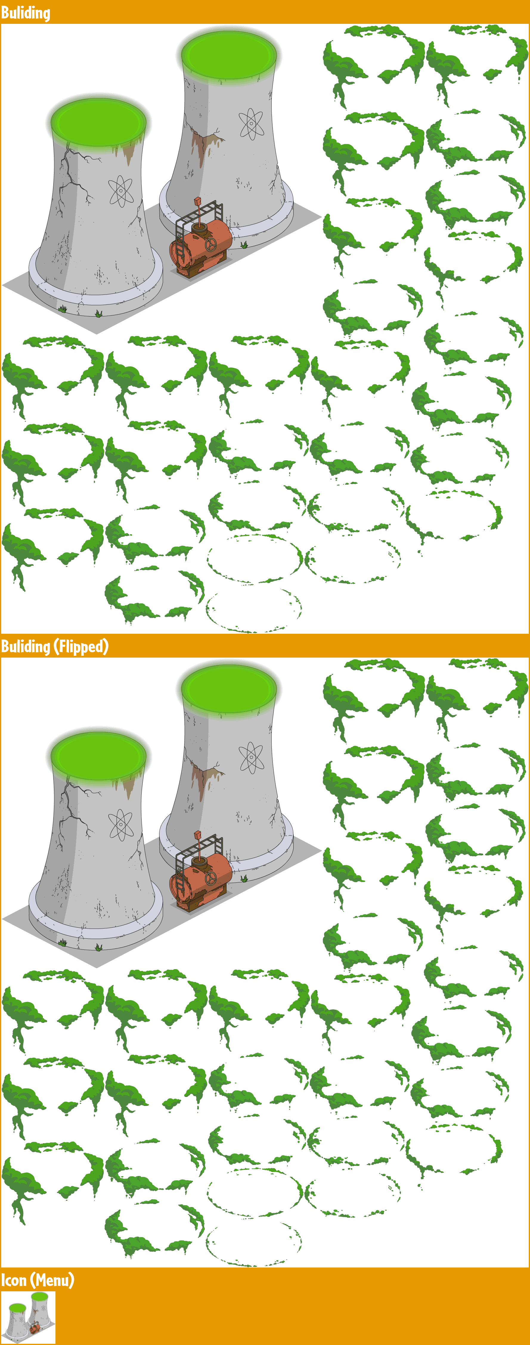 Damaged Cooling Towers