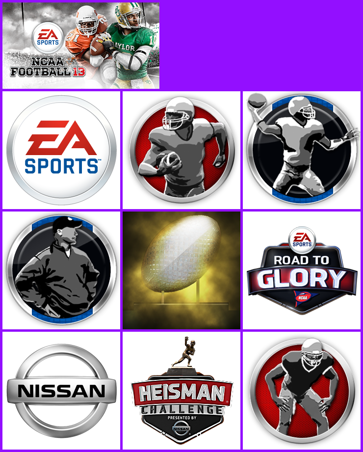 NCAA Football 13 - Trophy Banner & Icons