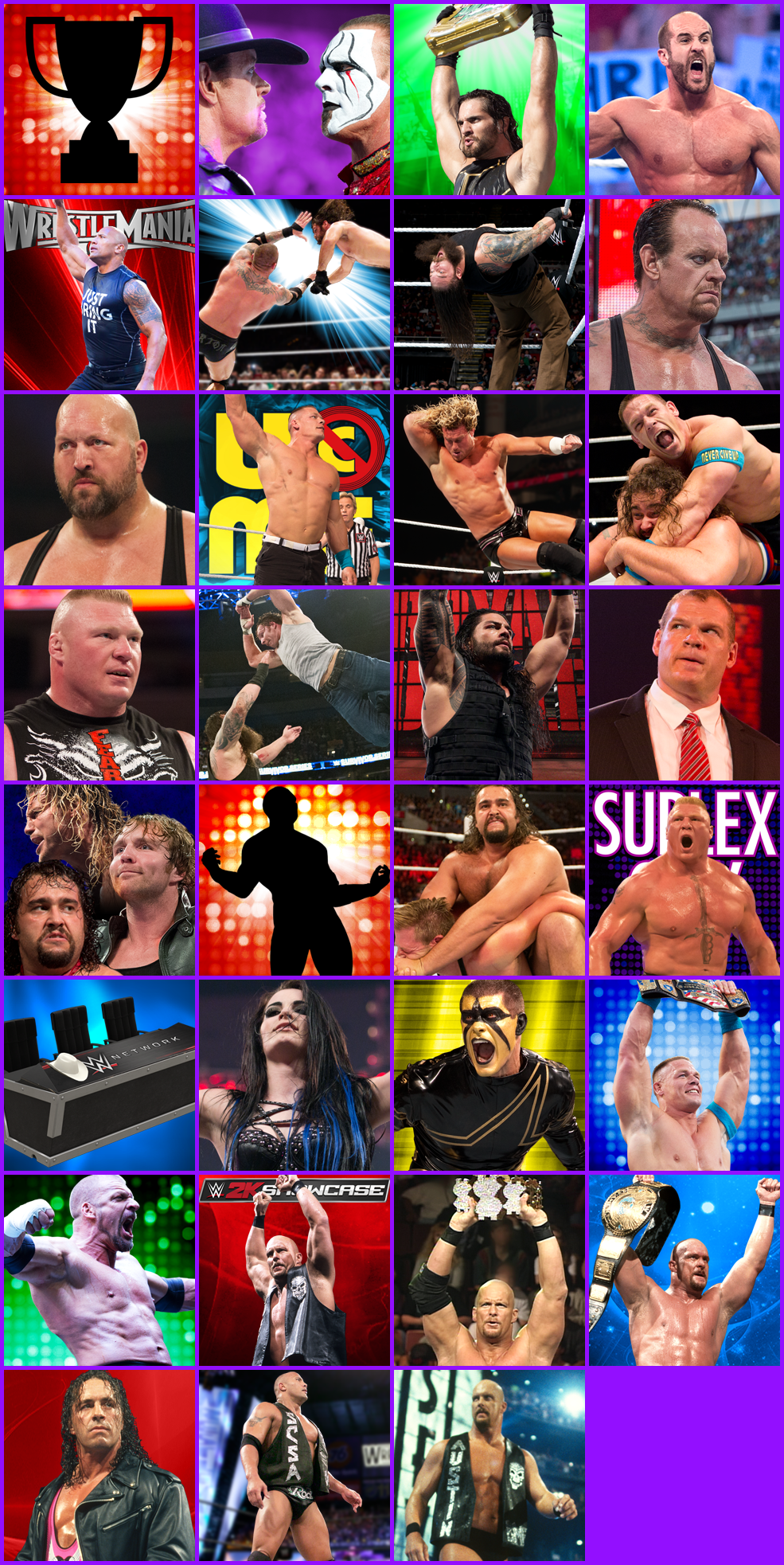 WWE 2K16 - Trophy Icons