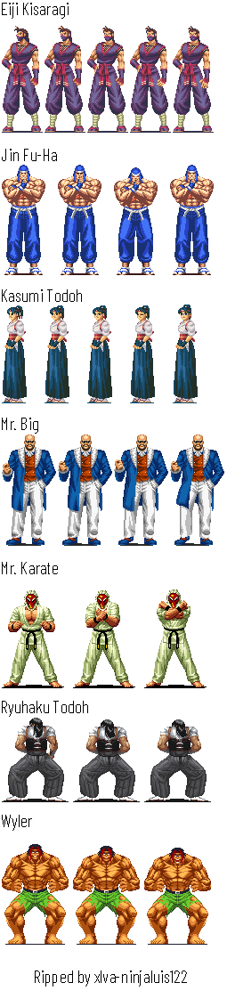 The King of Fighters '94: ReBout - Art of Fighting Characters