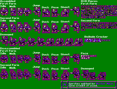 The Spriters Resource - Full Sheet View - Mega Man Customs - Ballade ...