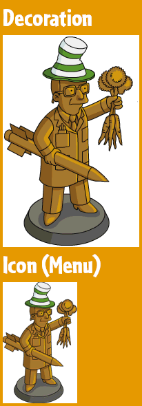 The Simpsons: Tapped Out - Monsarno Founder Statue