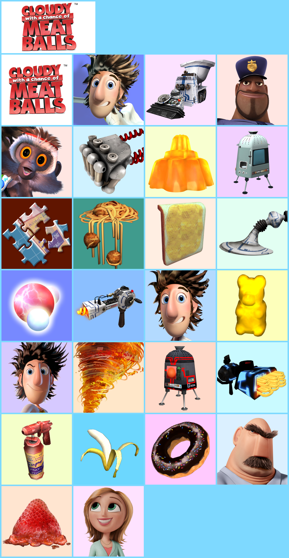 Cloudy with a Chance of Meatballs - Trophy Banner & Icons