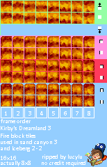 Kirby's Dream Land 3 - Magma Blocks